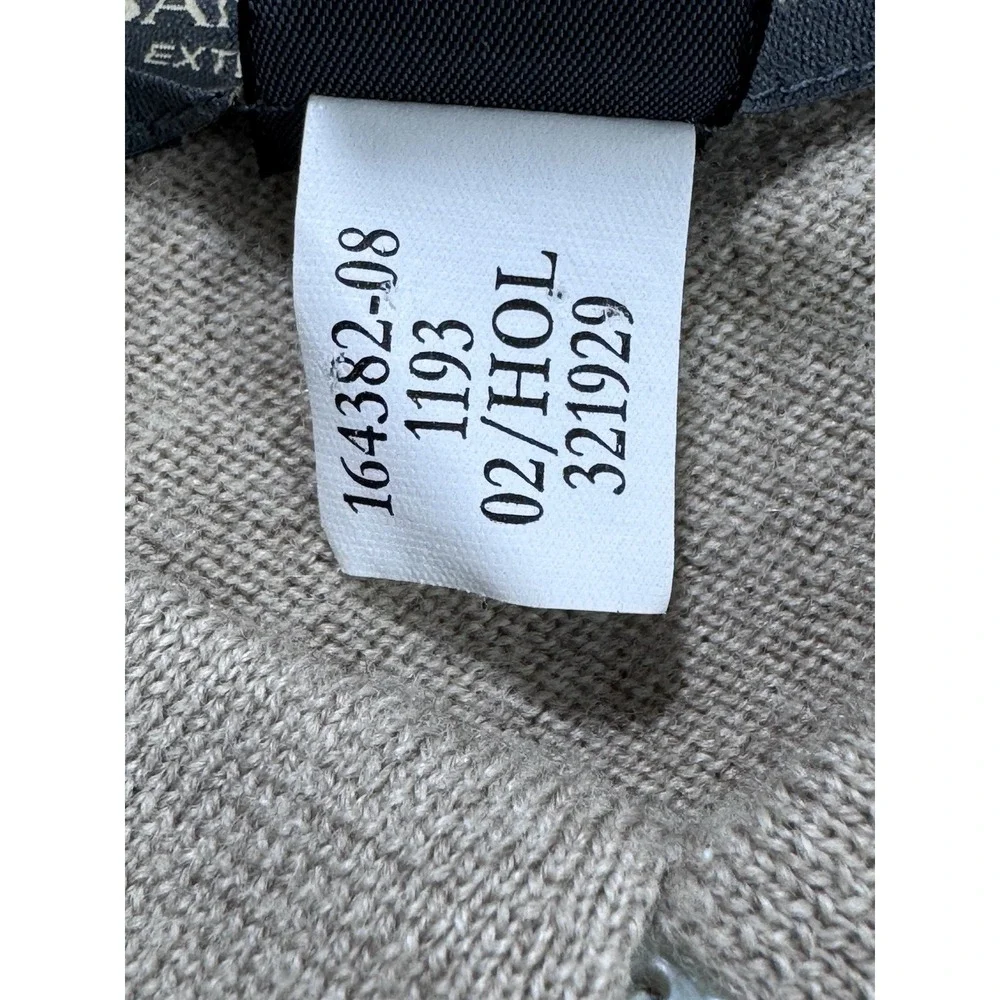 BANANA REPUBLIC Sweater‎ 100% X-Fine ITALIAN Merino Wool Mens 2XL Beige 3 Button